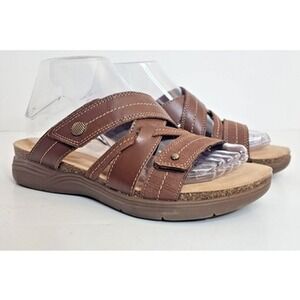 Clarks April Willow Brown Leather Women's‎ SZ 7 M